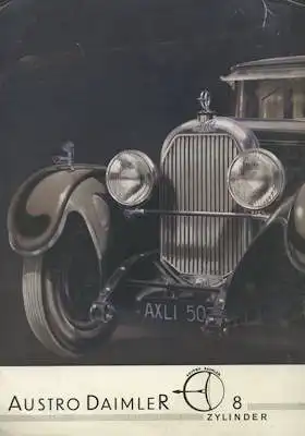 Austro Daimler ADR 8 Prospekt 9.1930