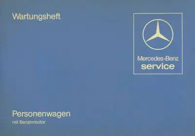 Mercedes-Benz Wartungsheft 8.1981
