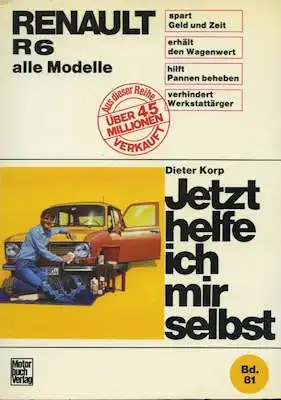 Renault 6 Reparaturanleitung 1970er Jahre