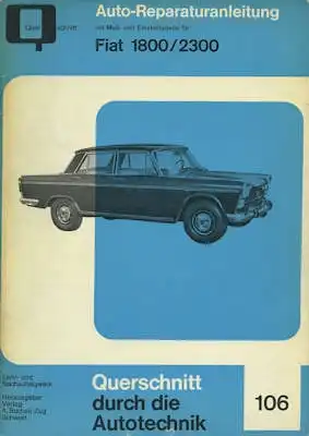 Fiat 1800 / 2300 Reparaturanleitung 1960er Jahre