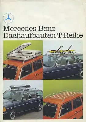 Mercedes-Benz W 123 T Dachaufbauten Prospekt 10.1980
