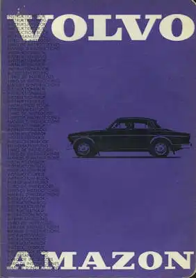 Volvo Amazon 121 / 122 S Bedienungsanleitung 9.1965 s
