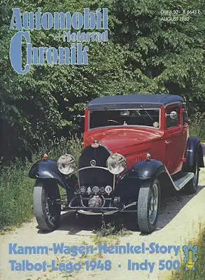Automobil und Motorrad Chronik 1980 Heft 8