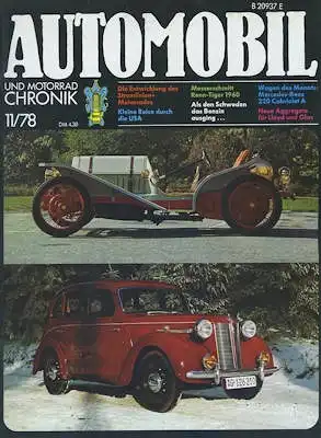Automobil und Motorrad Chronik 1978 Heft 11