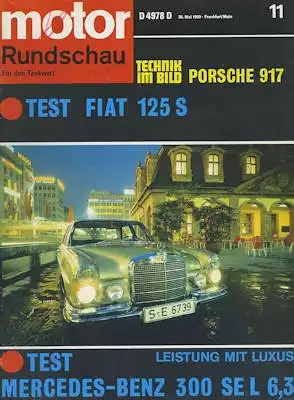 Motor Rundschau 1969 Heft 11