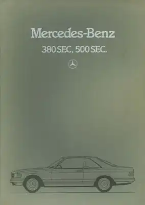 Mercedes-Benz 380-500 SEC Prospekt 12.1981