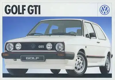 VW Golf 2 GTI Prospekt ca.1985 nl