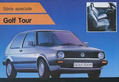VW Golf 2 Tour Prospekt 12.1987 f