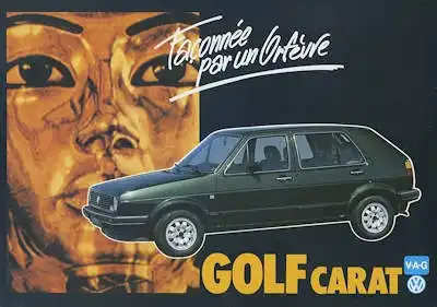 VW Golf 2 Carat Prospekt 7.1984 f
