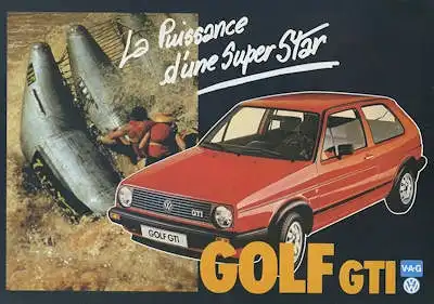 VW Golf 2 GTI Prospekt 7.1984 f