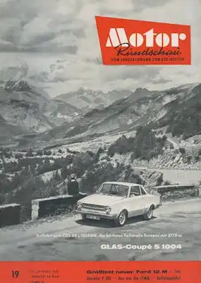 Motor Rundschau 1962 Heft 19
