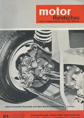 Motor Rundschau 1963 Heft 21
