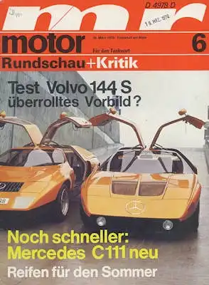 Motor Rundschau 1970 Heft 6