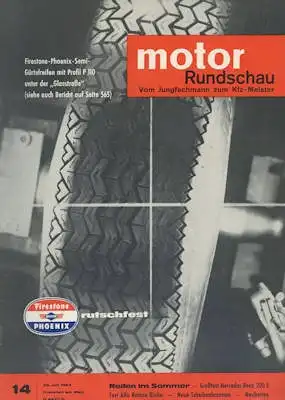 Motor Rundschau 1963 Heft 14