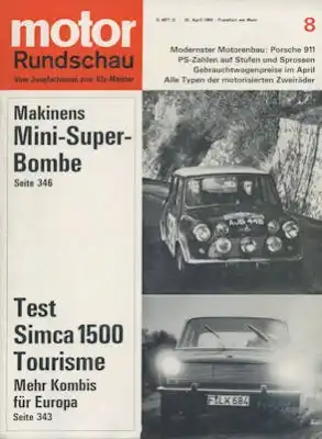 Motor Rundschau 1965 Heft 8