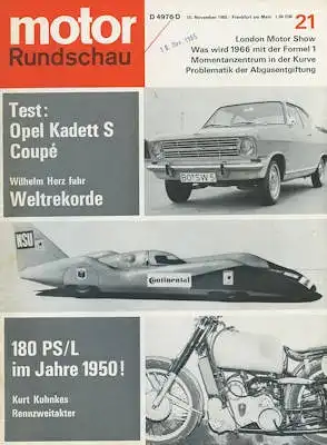 Motor Rundschau 1965 Heft 21