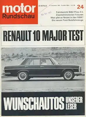 Motor Rundschau 1965 Heft 24