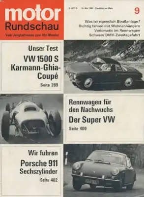 Motor Rundschau 1965 Heft 9