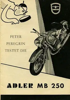 Adler Motorrad MB 250 Test 4.1954