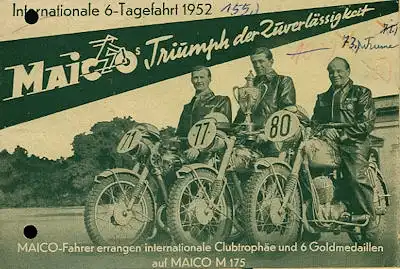 Maico Motorsport Prospekt 1953