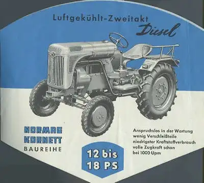 Normag / Hattingen Schlepper Prospekt 1954