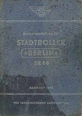 IWL Stadtroller Berlin SR 59 Bedienungsanleitung 1960