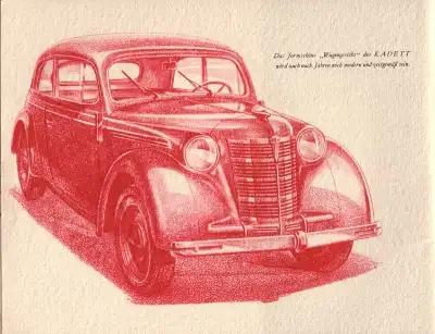 Opel Kadett Prospekt 1930er Jahre
