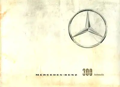 Mercedes-Benz 300 Automatic Prospekt 11.1959