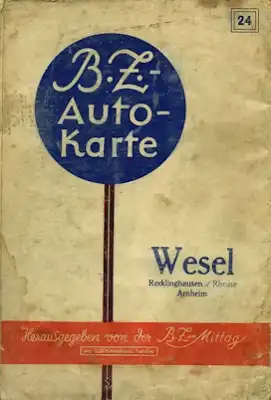 BZ Karte 24 Wesel 1930er Jahre