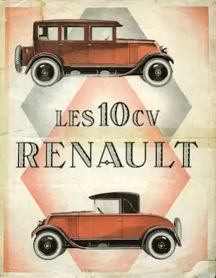 Renault 10 PS Prospekt 1926 f