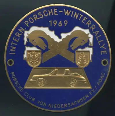 Plakette Porsche Winterrallye 1969