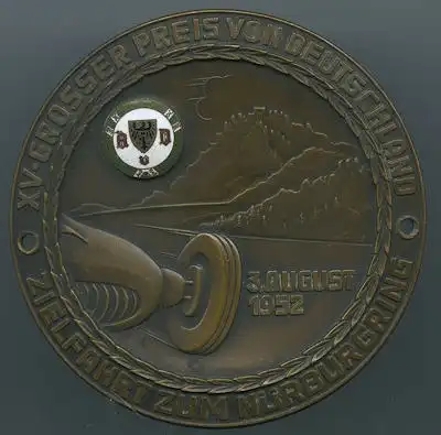 Plakette Nürburgring 3.8.1952