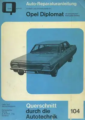 Opel Diplomat Reparaturanleitung 1960er Jahre