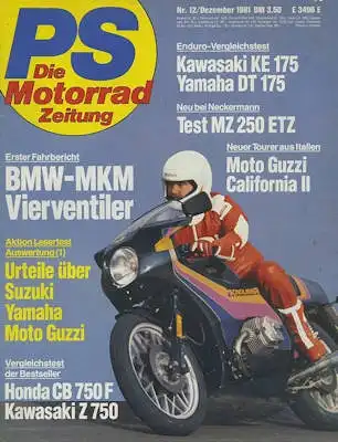 PS Die Motorradzeitung 1981 Heft 12