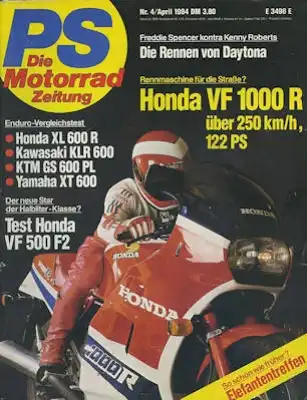 PS Die Motorradzeitung 1984 Heft 4