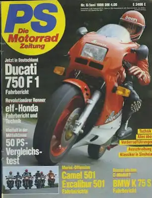PS Die Motorradzeitung 1986 Heft 6