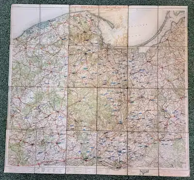 Ravenstein`s Rad- und Automobil-Karte Westpreußen ca. 1910