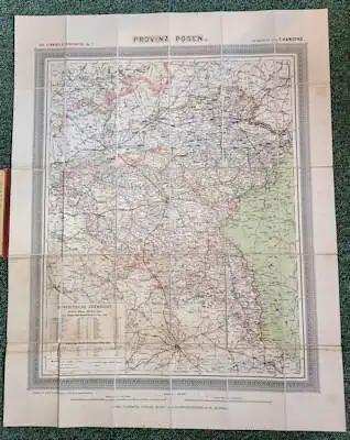 Carl Flemmings Generalkarte No. 7 Posen ca. 1900