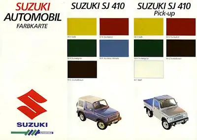 Suzuki Pkw Farben 1984