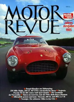 Motor Revue Jahresausgabe 1985