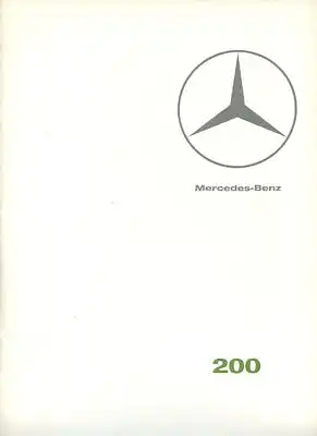 Mercedes-Benz 200 Prospekt 2.1967