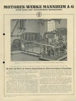 MWM kompressorlose stationäre Dieselmaschinen 1924/1925