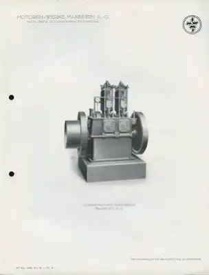 MWM kompressorlose stationäre Dieselmaschinen 1924/1925