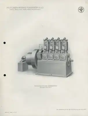 MWM kompressorlose stationäre Dieselmaschinen 1924/1925