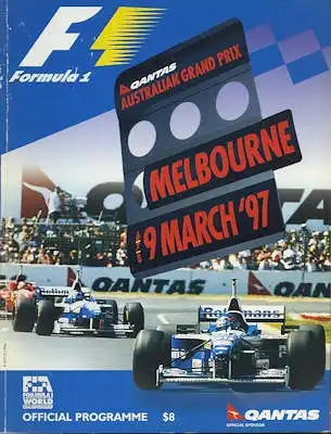 Programm Melbourne Formel 1 6./9.3.1997