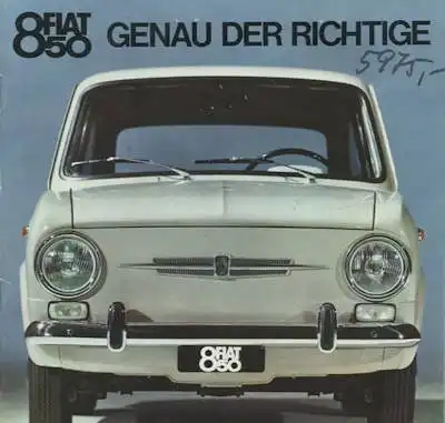 Fiat 850 Prospekt 1960er Jahre