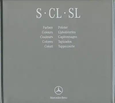 Mercedes-Benz S Klasse CL SL Farben und Polster Musterordner 2005