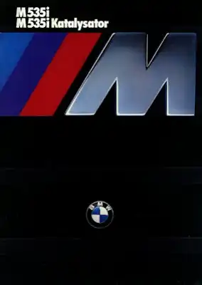 BMW M 535i / M 535 i Kat. Prospekt 1986