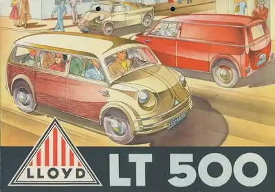Lloyd LT 500 Prospekt ca. 1953