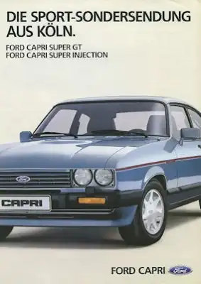 Ford Capri III Super GT / Super Injection Prospekt 4.1984